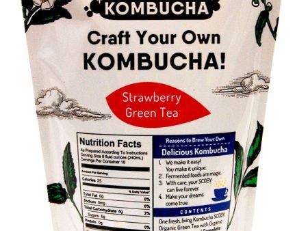 OREGON KOMBUCHA Starter Kit - Strawberry Green Tea For Cheap