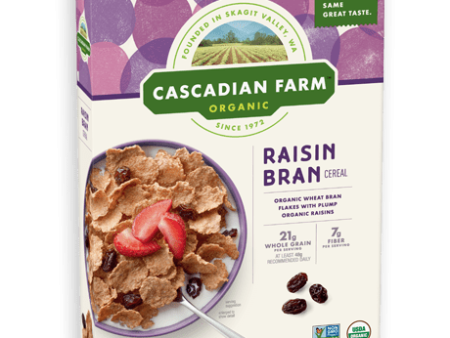 Cascadian Farm Raisin Bran Cereal Og 12 Oz For Sale