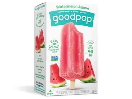 GoodPop Watermelon Agave 4pk Supply