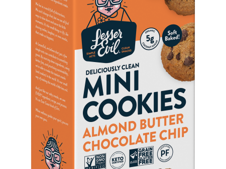 Lesser Evil Almond Butter Chocolate Chip Cookies 4.4oz Online Hot Sale